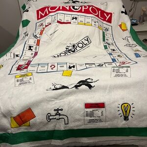 Monopoly Board Game Blanket